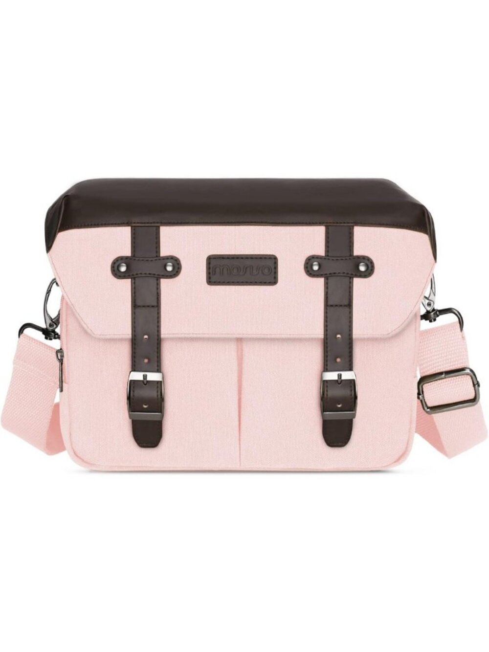 Stylish Pink Crossbody Camera Bag | Messenger Photography Case for Travel